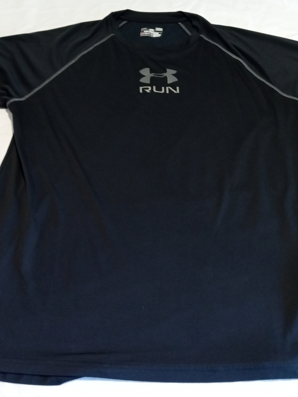 Under Armour Black RUN Men's Short Sleeve Performance Shirt